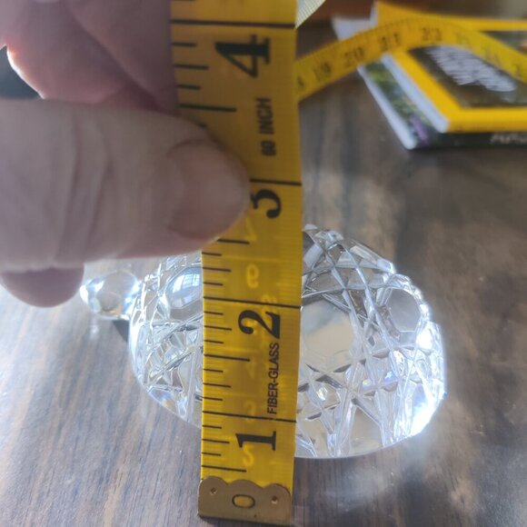 Turtle Paperweight by Waterford, Ireland. Crystal Figure Faceted and Per… - Picture 4 of 12